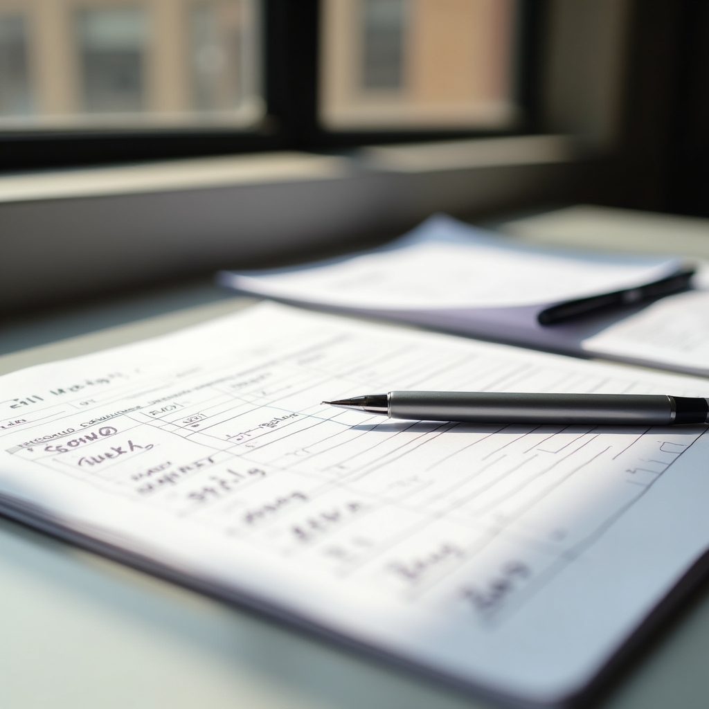 Planner finanziario stampabile con sezioni mensili